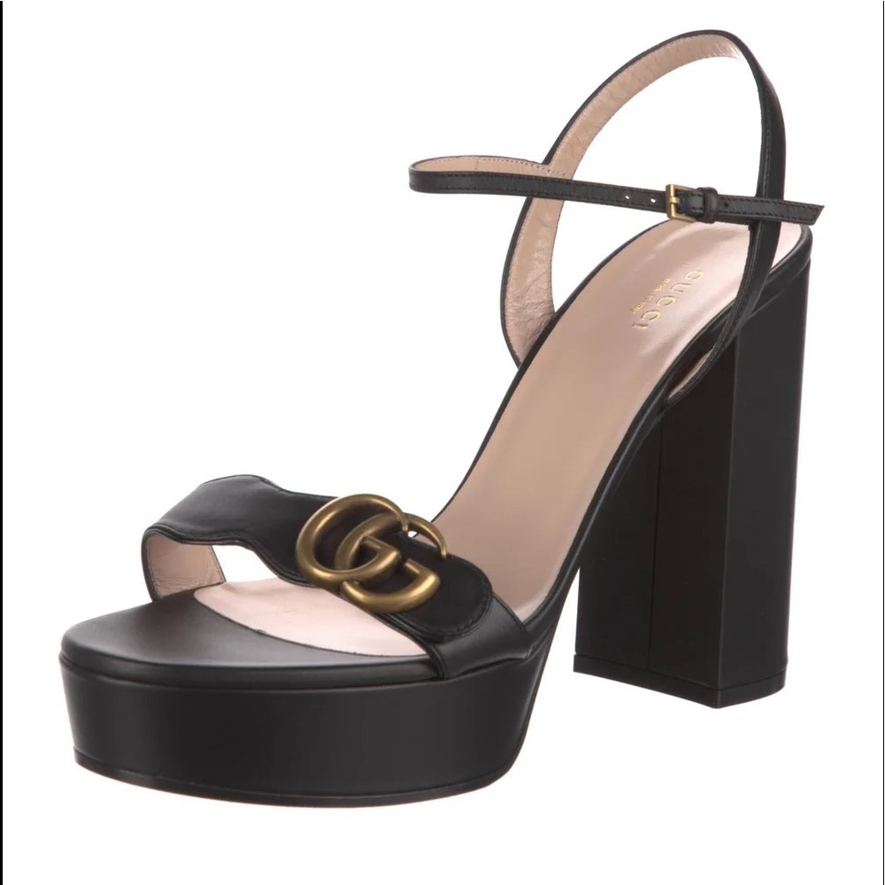 Black platform heels